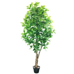 Fire Retardant Artificial Blessing Tree Landscaping Project Faux Plant Evergreen