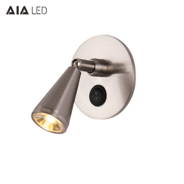 Interior headboard reading lamp led bedside wall light/led bed wall light for luxury hotel