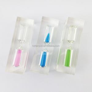 Transparent 2 Minute Hour Glass Timer , Childrens Sand Timer Hourglass