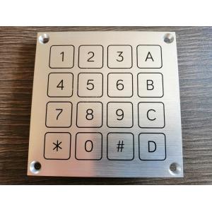 Factory supply IP68 waterproof matrix 4X4 piezo keypad with 16 flat keys