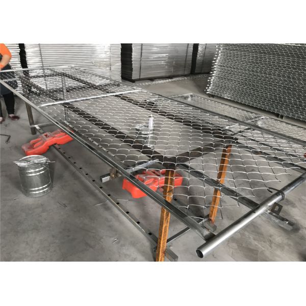 6'x10' temporary fence panels OD 41.2mm outer tube wall thick 1.60mm mesh 57mm x 57mm diameter 3.00mm