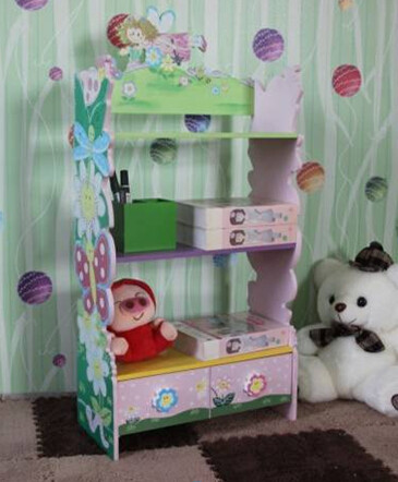Superway new style Multifunctional Wooden children bookshelf with drawer