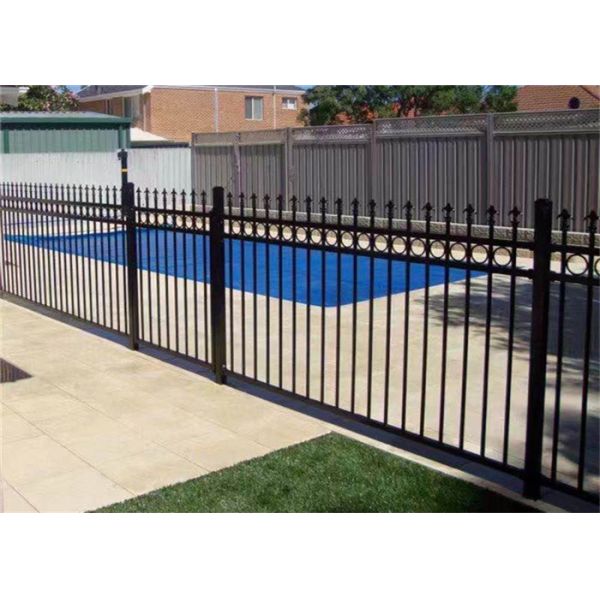 house decoration galvanized steel new main gate and fence wall design and