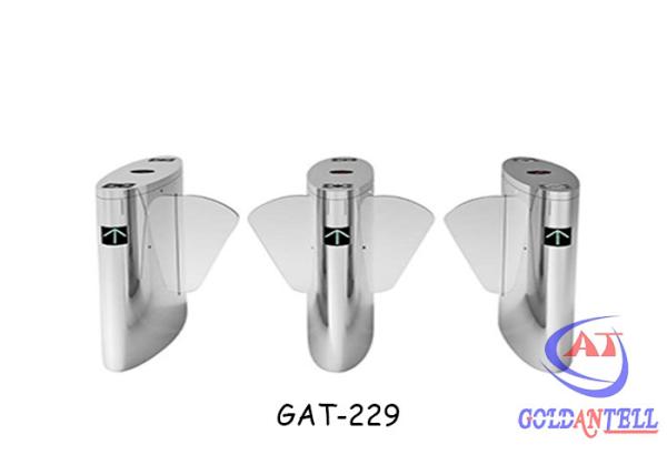 Quality Infrared Sensor Turnstile Flap Barrier Gate With Intelligent Anti - Pinch / Tail / Retrogradation Function for sale
