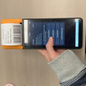 Orange Android12/13 Handheld Pos Touchscreen Five Point Capacitive