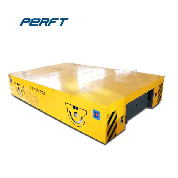 No Rail 30 ton Heavy duty Electric battery power Flat cart Remote control cart