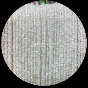 Customizable Cube Square Gemstone Beads Gold Rutilated Quartz Prehnite Loose