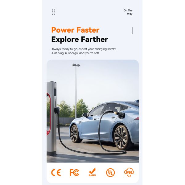 ESSAGER Dc Nacs To Ccs1 Tesla Fast Charging Adapter For Electric Cars, IP66 250Kw 500A Ev Power Connector
