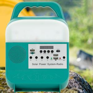 Outdoor Portable Solar Home Light System Kit Mini Power Led Charging Monocrystal