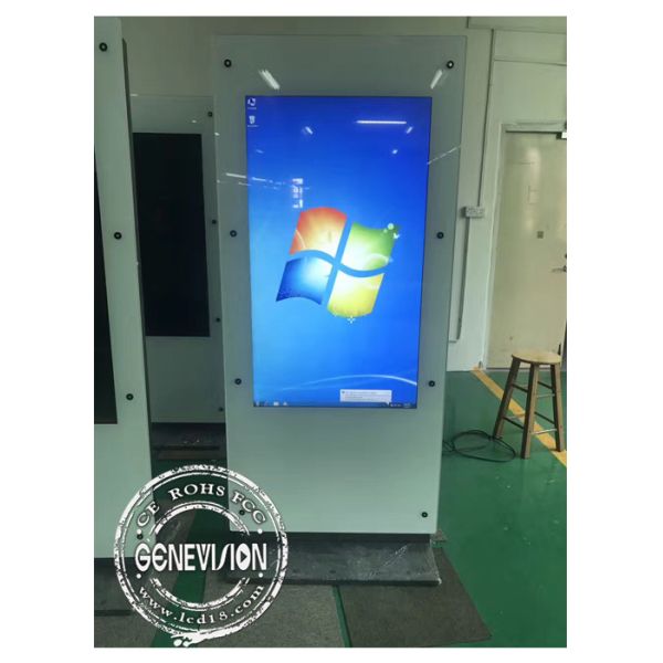 Pcap Touch Screen Digital Signage Dual Screen Totem Computer Kiosk Double Side