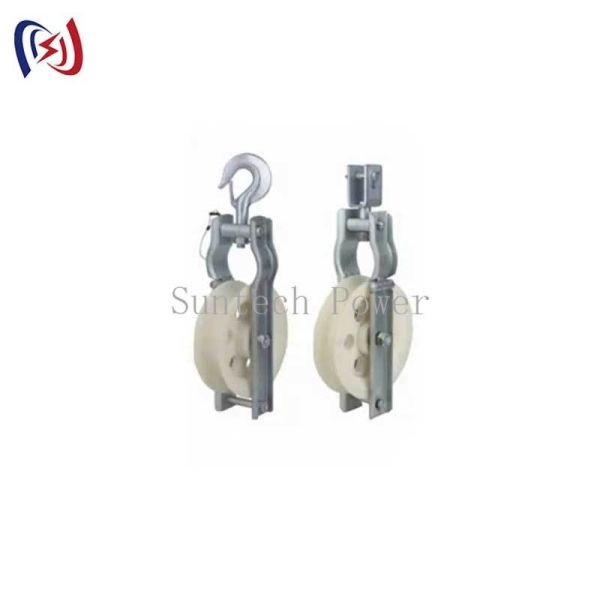 Aluminum Alloy Single Sheave Stringing Block with 75mm Or 100mm Sheave and One