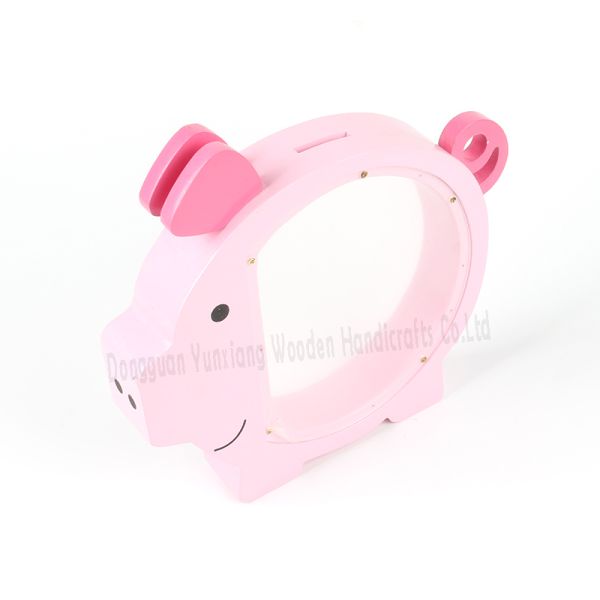 Customizable Wooden Coin Bank for Kids Durable Money Saving Jar for Boys and Girls Ideal for Room Decor and Gift Giving