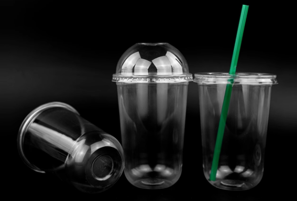 Cold Drinkware PLA Different Capacities Disposable Plastic Cups With Logo Print