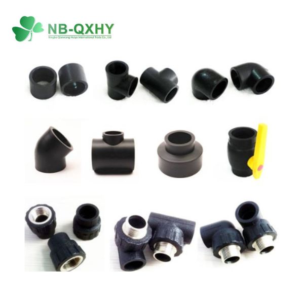 Quality PE100 Butt Welded Socket Fusion HDPE Pipe Fitting for Gas Supply from Round Head Code for sale