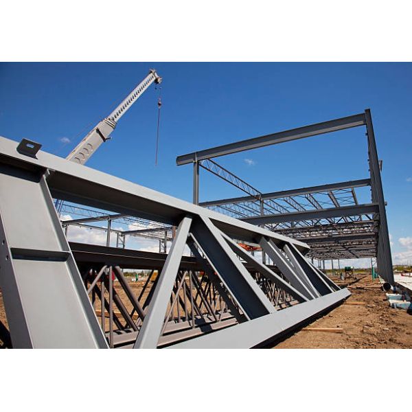 Technical diagram of prefab steel structure frame components