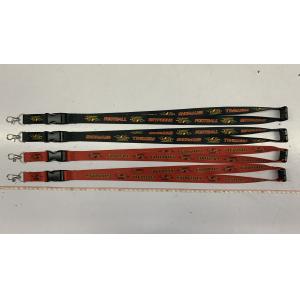 Personalized Printing Flat Polyester Lanyards Eco friendly with Detachable clip