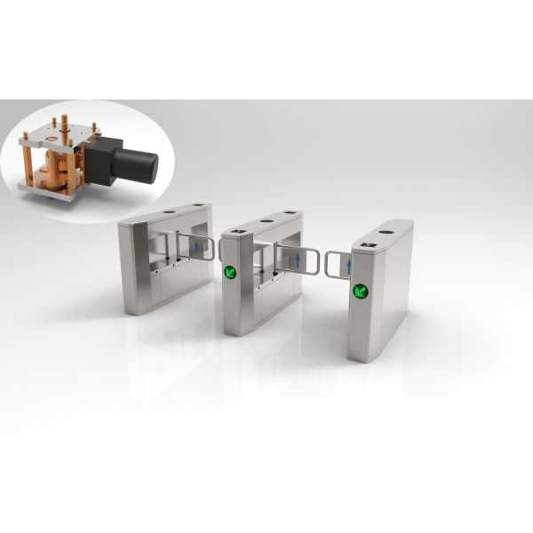 Multiple Biometrics Swing Access Control Turnstile Gate With Fingerprint