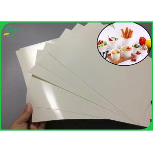 1 Side Waterproof 240gsm + 15gr PE High Whiteness PE Coated Paper For Paper Bowl