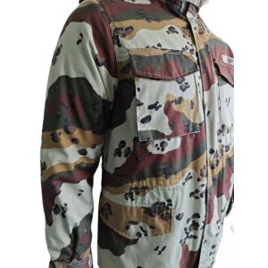 M65 Camo Insulated Jacket With Metal Button And Zipper Closure Tactical