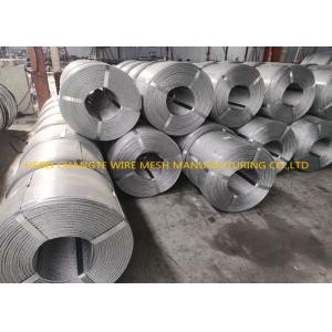 1770 Mpa 6X24+7FC Zinc Coating Galvanized Steel Wire Rope