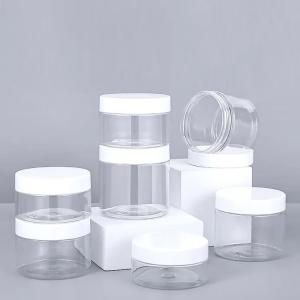 Customized Printing Plastic Jar Containers With Aluminum Lid And Custom