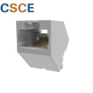 Ethernet 8P8C RJ45 Modular Jack, Unshielded Mini RJ45 Connector With Post