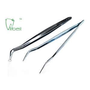 Anti Rust Double Elbow Full Metal Teeth Tweezers