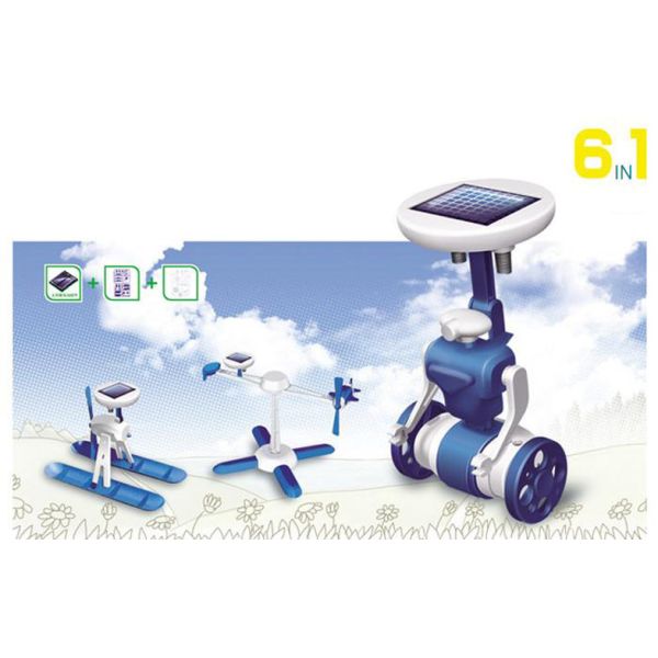 Quality Educational Solar Robots 6 In 1 , DIY Robot Kit For Kid Present for sale