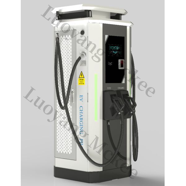 Quality DC 120kW CCS2 Two-Gun EV Charger Station Floor-Mounted RFID Function 400V Input Voltage IP54 Class Chademo  Available for sale
