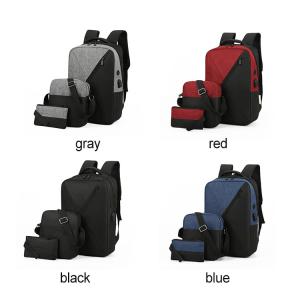 Oxford Computer Backpack Sets 3 In 1 Unisex Laptop Backpack Set