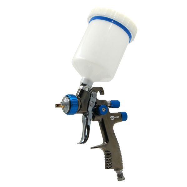 Quality L.V.M.P. Air Gravity Spray Gun Feed New 1 Kit Auto Pressure Tools 600ml Plastic Cup for sale