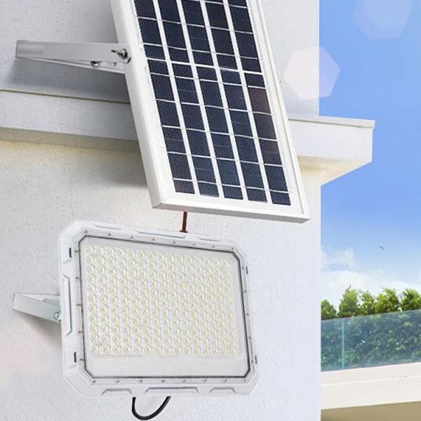 Quality 100w Waterproof Polysilicon Solar Powered Security Light With Remote Control for sale