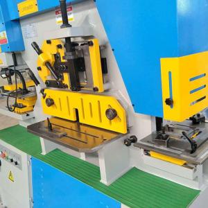 600 KN Hydraulic Ironworker Machine 16mm Thickness Hole Diameters 25mm