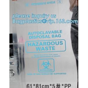 Infectious Emergency Autoclavable Biohazard Bag On Roll Warning Label/Sterilizat