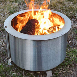 Round Smokeless Stainless Steel Fire Pit