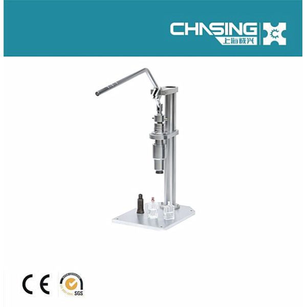 Stainless Steel Manual Perfume Bottle Crimping Machine 20BPM