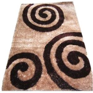 waves circles polyester plush shaggy carpet home rug soft decoration colors