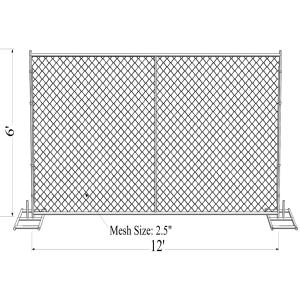 Chain Link Fence Panels 6'x12'
