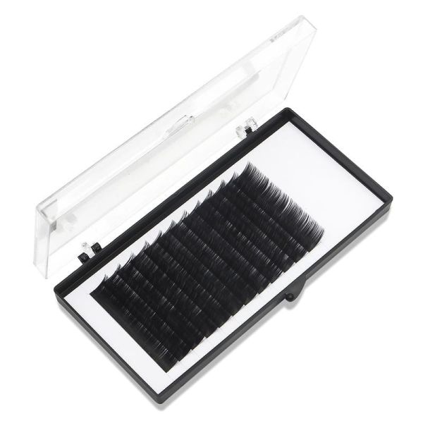 wholesale lashes private label korean pbt silk individual eyelash extensions manufacturer