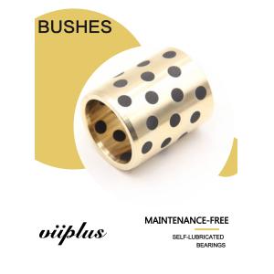 Manganese Bronze Bushing Packaging Machinery Graphite Plugged Bushings