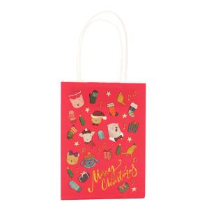 Biodegradable Handle Paper Bags White Colour FSC FDA Certificate