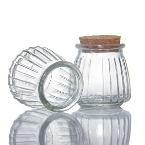 Wide Mouth Yogurt Glass Pudding Jars With Lids 100ml 150ml