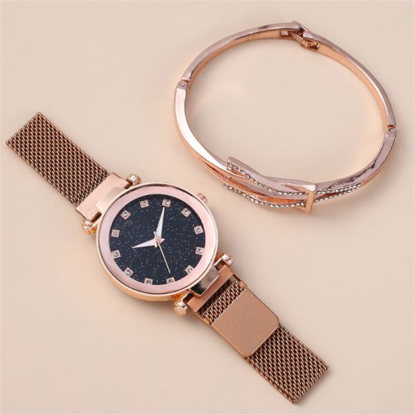 Multifunction Wrist Watch Gift Set 8mm Thickness With Gypsophila dial