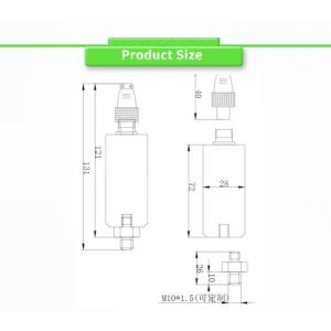 Maximum Vibration 2000g UNIVO Electric Motor Vibration Transmitters for Bearing