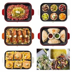 Multi Functional Cooker , Takoyaki Maker With Detachable Plates