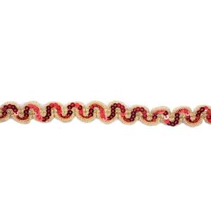 GZ001 1.3cm Shining Tassel Sequin Lace Trim