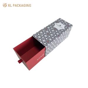 Luxury Customized Hard Rigid Paper Wine Packaging Box Cardboard Drawer Box With