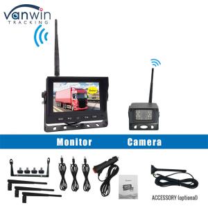 5 Inch Digital HD DVR Wireless Truck Backup Camera Monitor System Quad View