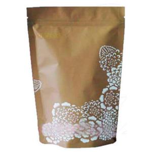 Stand Up Kraft Paper Coffee Packaging Bag with Pattern Design