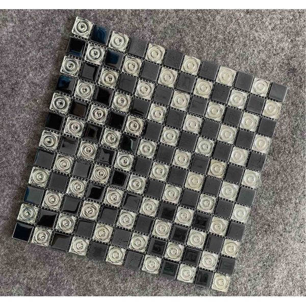 Electroplated Glass Mosaic Tiles 300x300mm for Swimming Pools